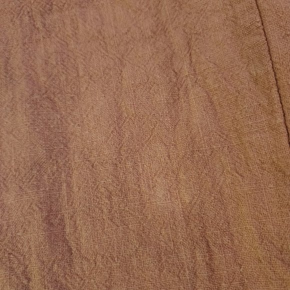 Rowie the Label Fringed Hem Linen Sleeveless V Neck Dress Size Large - Picture 12 of 12